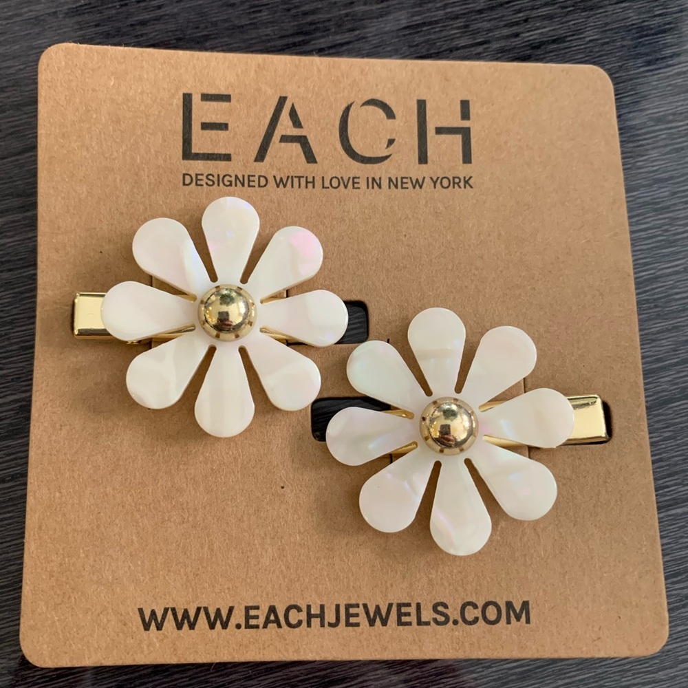 flower hair clip barrette